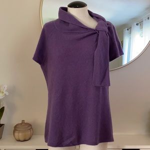 Cynthia Rowley Sweater Top Cashmere Purple